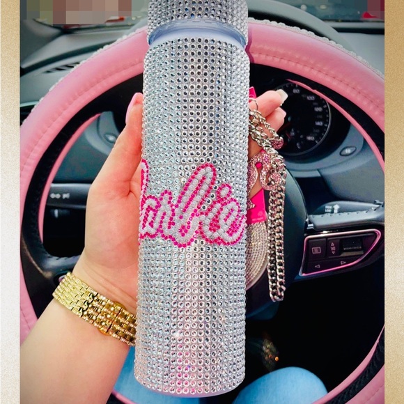 COPY - Barbie Rhinestone Water Bottle - Picture 1 of 5